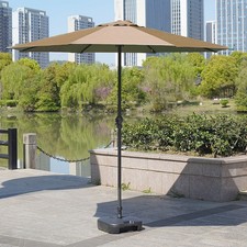 2-Patio Umbrella Outdoor Table Umbrella 6.10ft Fade Proof For Garden