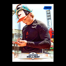2025 Topps Stadium Club Jackson Holliday Blue Foil Logo Hobby #73 Orioles SP