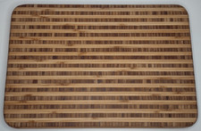 Bamboo Butcher Block Cutting Board Chopping Block 8 x 12 Inches Cut End Inlays