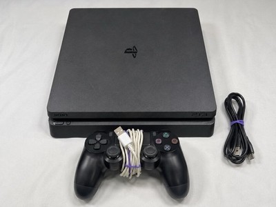 Sony PS4 Slim Console Bundle Controller Tested Working No Power Cord 500 GB