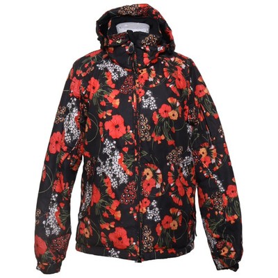 Roxy, Skijacke, Damen, Größe: M, Schwarz/Mehrfarbig, Polyester, Blumen #ZHU