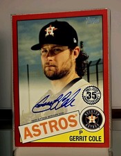 Topps Gerrit Cole Auto/25 Blue 1985 Autograph 2020 Topps  #85A-GC 