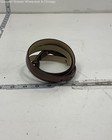 Brighton Brown Leather Belt w/Gold and Silver Buckle Size 34 L — photo 2