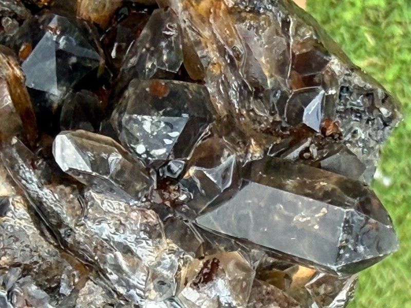 Titanium Brookite Smoky Quartz Magnet Cove Arkansas AR Rare Mineral Wet Dry 1+LB