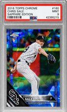 2016 Topps Chrome Sapphire Chris Sale #160 PSA 9Mint White Sox SSP
