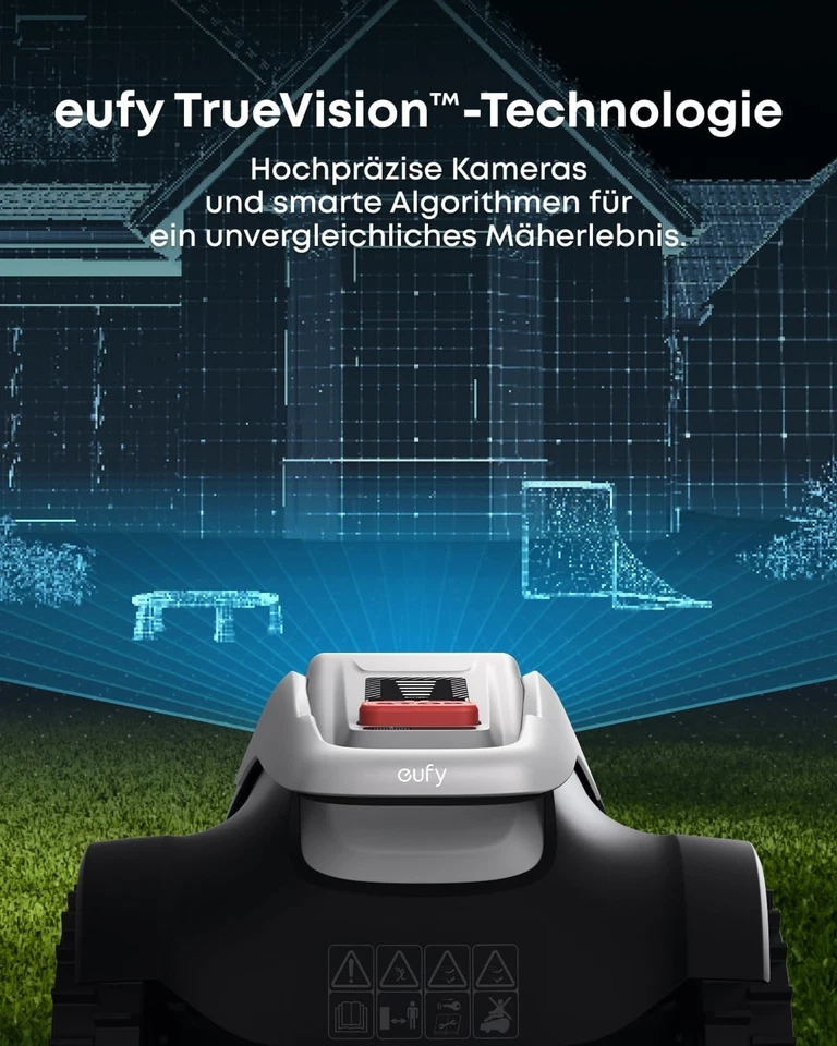 Eufy E15 Mähroboter ohne Begrenzungskabel Garten Smart Navigation App-Steuerung - Bild 3 von 4