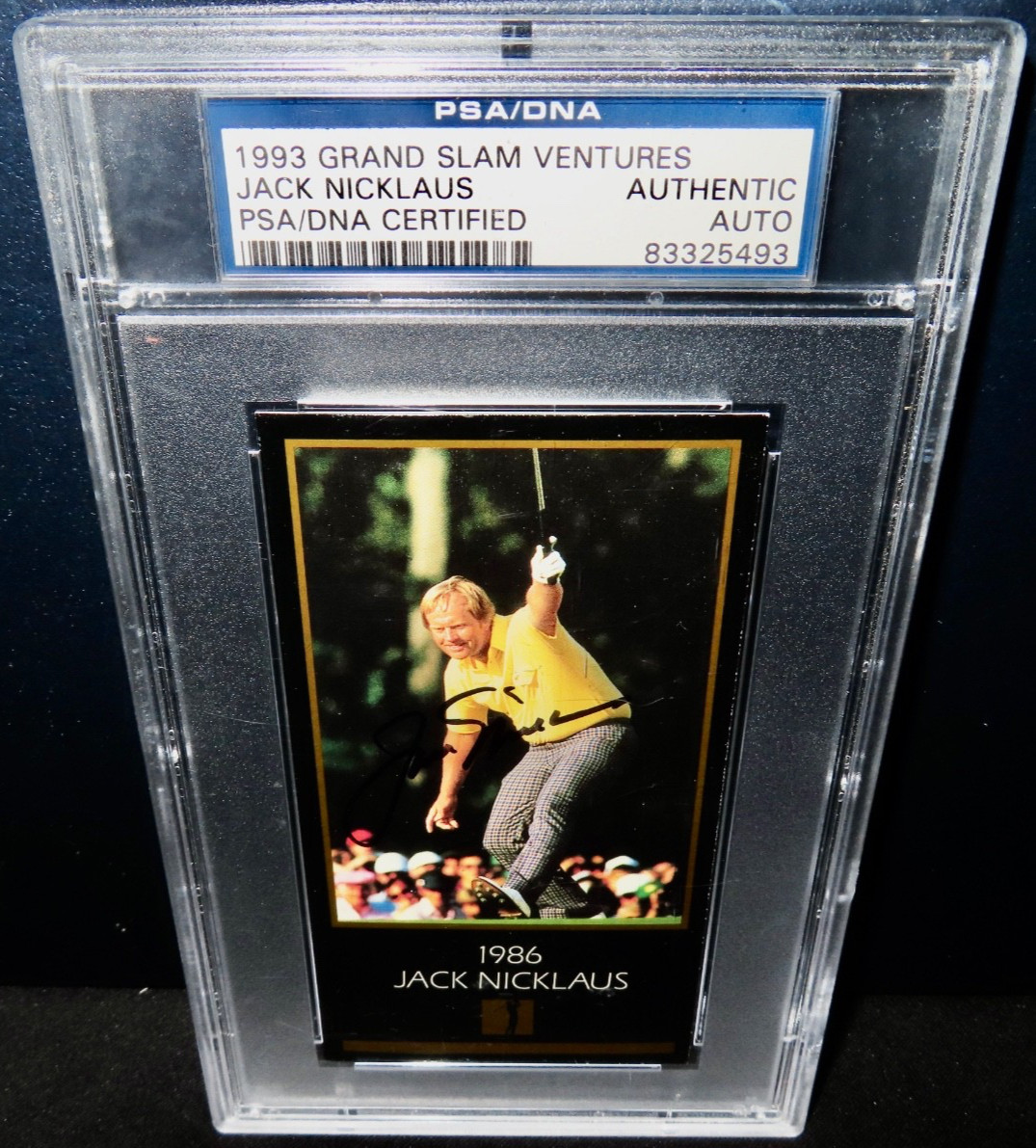 1993 GRAND SLAM VENTURES JACK NICKLAUS AUTO SIGNED PSA/DNA AUTHENTIC AUTOGRAPH ! view 2