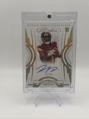 2022 Flawless Rookie Debut Signatures #RDS-JD Jahan Dotson /25