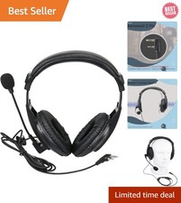 Lightweight Over-Ear Walkie Talkie Headset with Boom Mic  Waterproof Protection