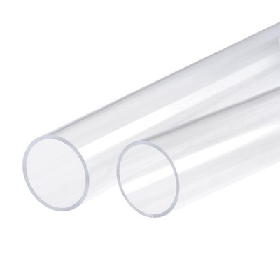 2 Stück Klar Acrylrohr 36 mm Innendurchmesser 40 mm Außendurchmesser und 305 mm lang Kunststoffrohr Lampen DIY