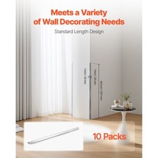 Stainless Steel Wall Corner Protector, 1 x 1 x 48 inch, 10 Pack Metal Corn