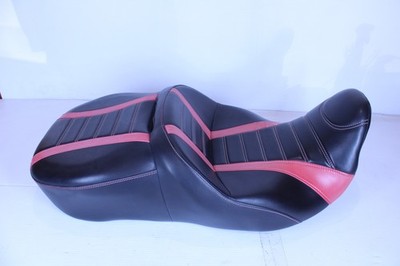2012 Harley Davidson Road Glide Touring Black Red CC Rider 2 Up Seat Saddle SC52