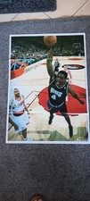 Poster Chris Webber + Dirk Nowitzki!! rare must have NBA Vintage front+