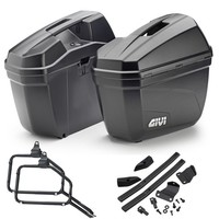 Givi Seitenkoffer 22LT + TräGer E22N FüR Kawasaki Versys 650 2019-2020