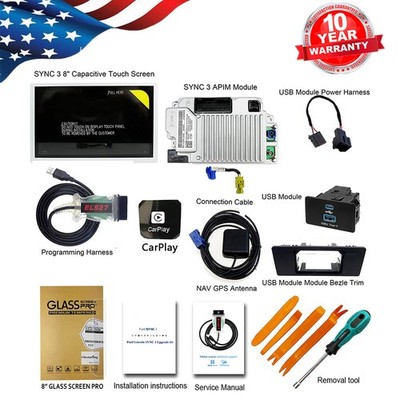 Factory SYNC 2 to SYNC 3 3.4 Upgrade Wireless Carplay For Ford Sync 3 APIM GPS