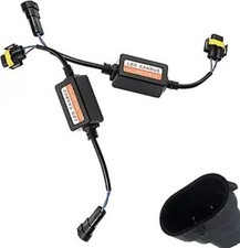 2 PCS CANbus Decoder, H11/H8/H9 LED Bulb Anti-Flicker Harness Size: H11/H8/H9