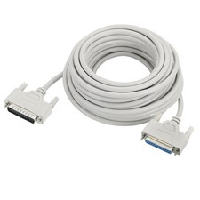 Parallel Port Printer Cable DB25 Male to Female 9.0m Male USB to Female Beige