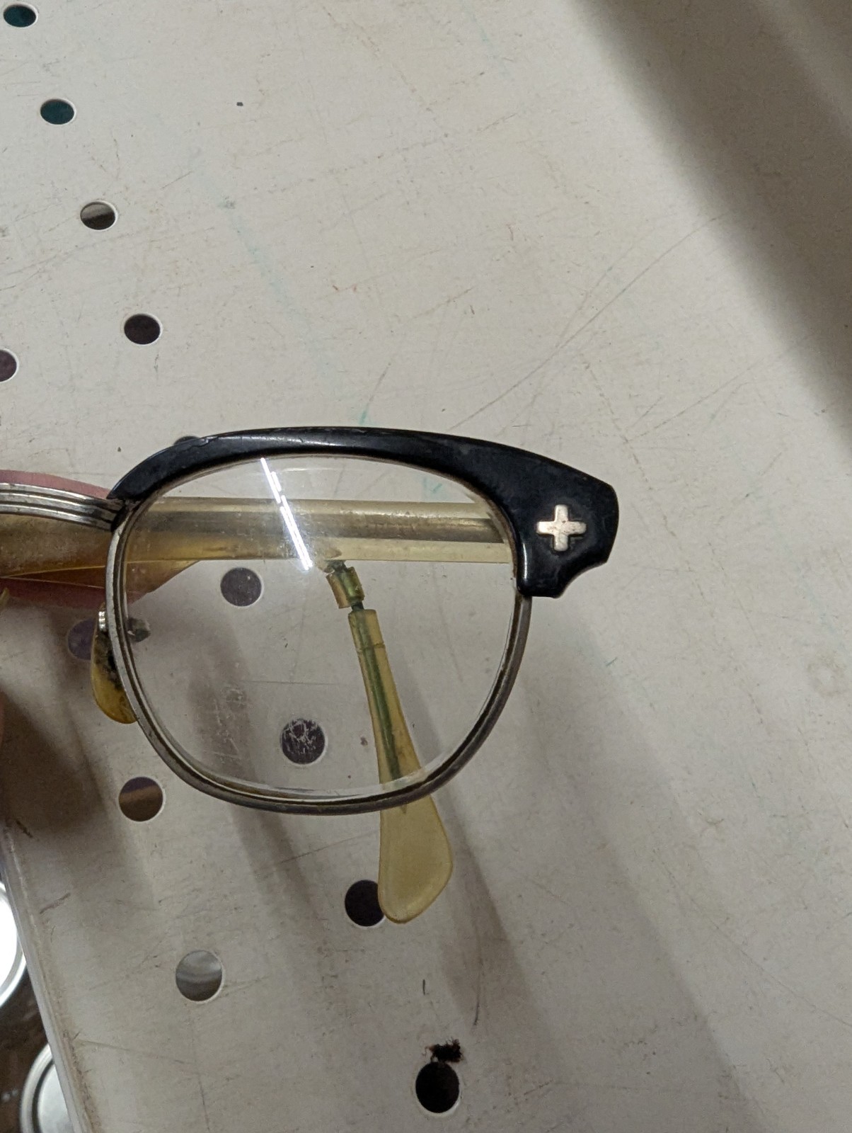 VTG 1950s Bausch & Lomb Safety 5 1/2 Black Browline Glasses – 22 B&L 46 – KSPA1