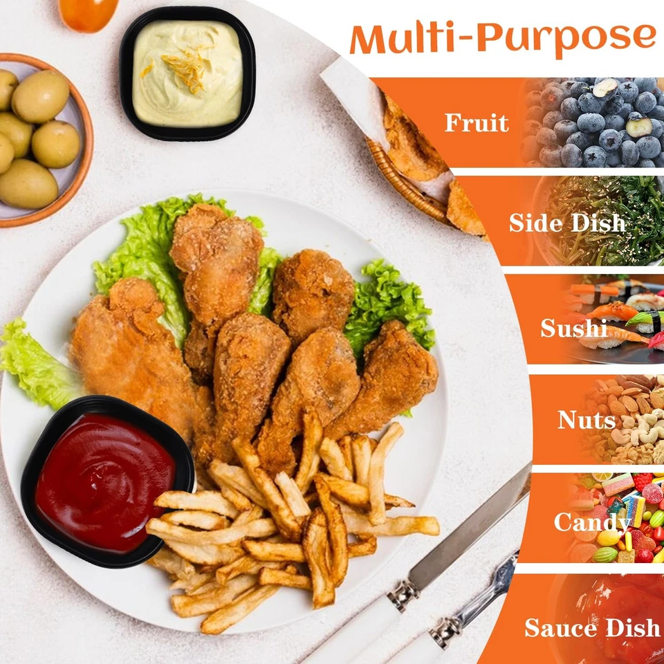 Platos de salsa de soja, pajita de trigo tazones pequeños juego de tazones de postre pequeños de 6-4,5 OZ,... Foto 3 de 4