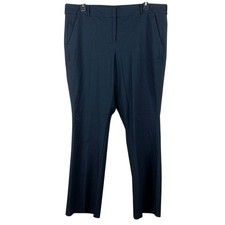 Lane Bryant Dress Pants Stretchy Womens Plus Size 24 Tall Navy Blue