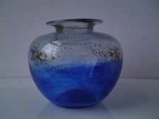 Michael Harris Isle of Wight Glass Studio vase Aurene  flame pontil mark to base