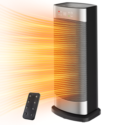 #ad 16quot; Space Heater Fan 1500W Electric Heater with Remote Portable for Indoor Home $69.99