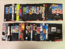 Lot Of 32 SNES Super Nintendo Booklets Manuals Only ~You Pick~