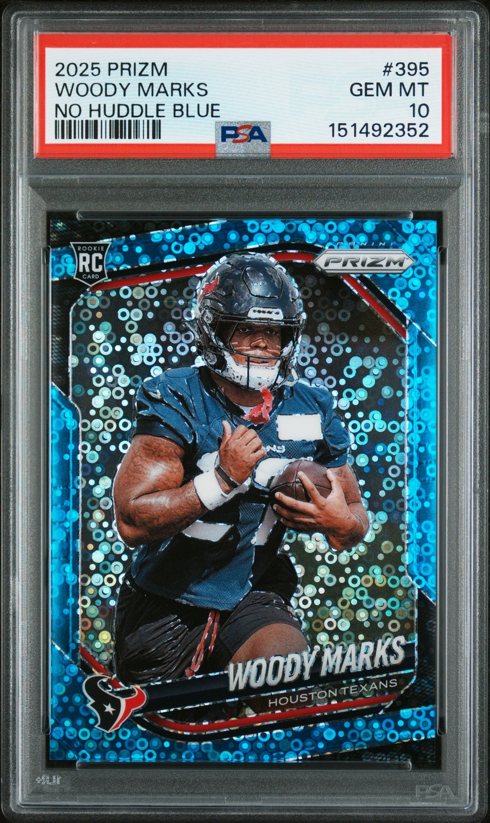 Woody Marks Panini Prizm #395 No Huddle Blue