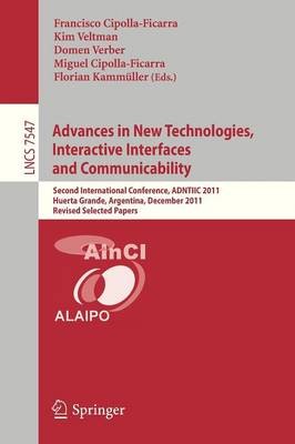 Advances in New Technologies, Interactive Interfaces and Comm... - 9783642340093
