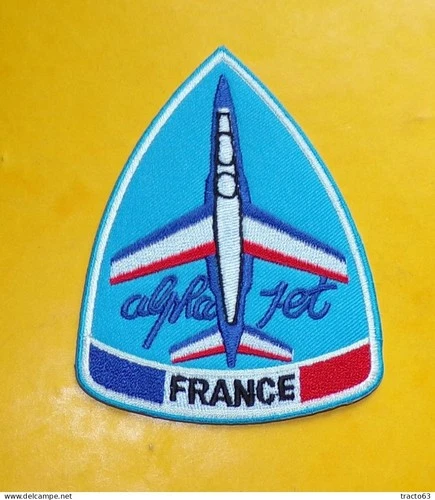 PATCH FABRIC: ALPHA JET, FRANCE, DIAMETER 9 CM, GOOD CONDITION SEE PHOTOS. FOR