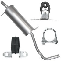 EndschalldäMpfer Auspuff Endtopf FüR Volkswagen VW Polo IV 4 9N 01-09 1.2