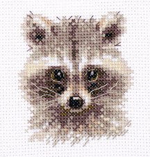 "Raccoon" Unprinted Funny Needlework Kit Alisa 0-208
