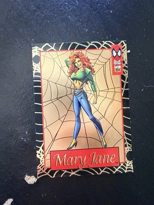 1993 SkyBox Marvel Universe GOLD WEB FOIL #206 Mary Jane Watson   NM/M Raw!