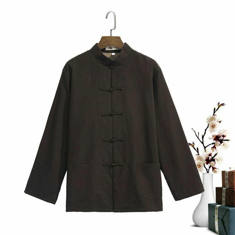 ALTRA Giacche Uomo Kung Fu Top Tradizionali Slim Inverno Caldo Stile Cinese Cappotto Imbottito