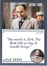 2020 STAR TREK TOS ARCHIVES & INSCRIPTIONS #65 Jojo Krako Var. 10 of 20