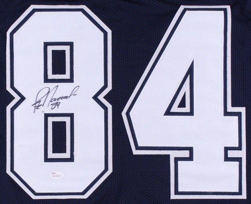 Jay Novacek #84 Inscribed Signed Jersey (JSA COA) Dallas Cowboys Superbowl Champ - Picture 2 of 4