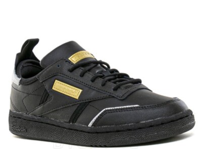 Reebok Women s Club C Ree: Dux Schwarz/Gold Größe 3,5 Damen Mädchen Neu