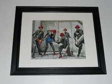 Framed DEVO 1980 Band Picture Promo Poster, Mark Mothersbaugh 14"x17"