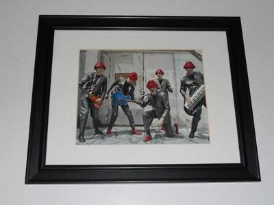 Large Framed DEVO 1980 Band Picture Promo Poster, Mark Mothersbaugh 24'' x 20''