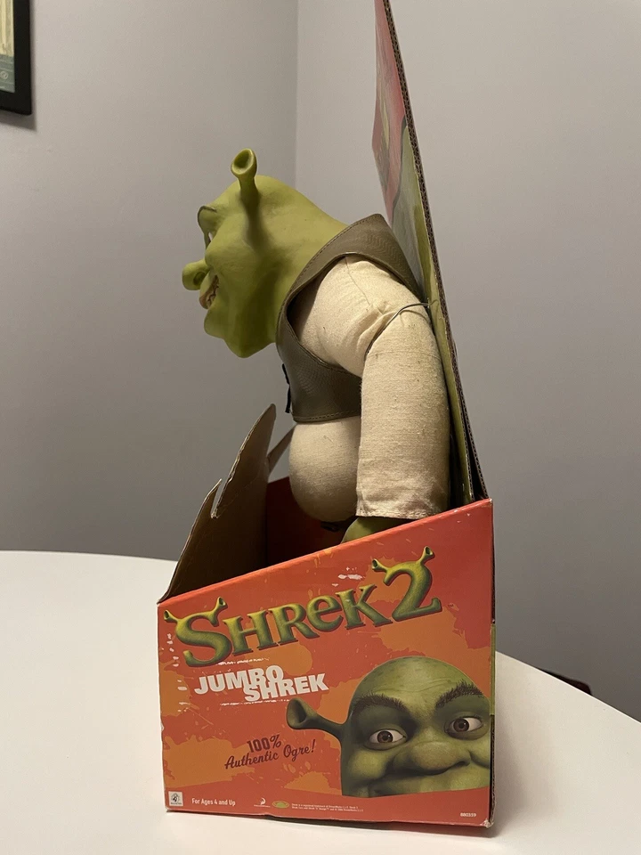 史莱克 2 特大毛绒公仔超级罕见 14 英寸 BH 泰迪熊 - 全新带盒原装 — 第 4/4 张图片