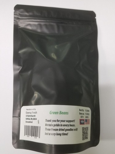 Fresh Freeze Dried GREEN BEANS Camping Hiking Survival Food Storage VEGETABLES - Picture 4 of 9