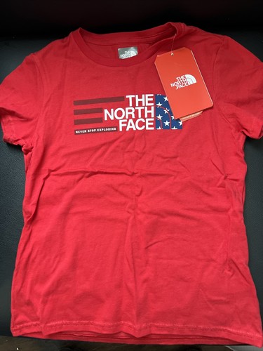 NWT NORTH FACE SHORT SLEEVE GRAPHIC T-SHIRT SIZE Youth small Girls - Picture 2 of 4