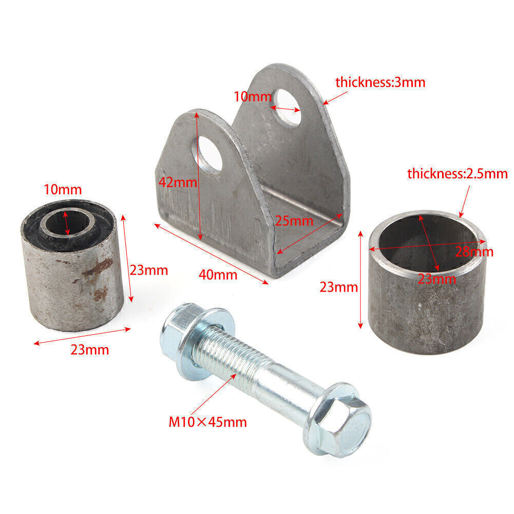 Universal Flat Mount Suspensions Shock Mounting Bracket Bushing For ATV