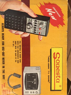 SONESTA Hide-Away-TV-Game (1977) Telespiel Spiele Konsole (6 integrierte Games)