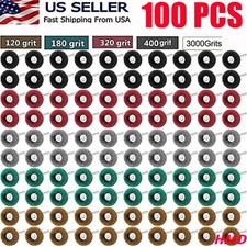 100pc Metal Polishing Buffing Abrasive Wheel Burr Kit Rotary Tool Set For Dremel