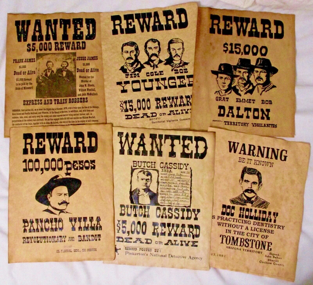 Pancho Villa Original Wanted Poster