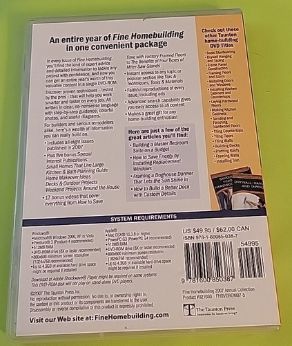 Fine Homebuilding 2007 Annual Collection - Picture 2 of 2