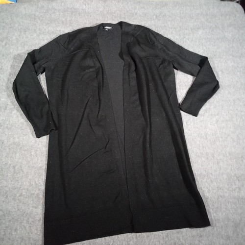 Cardydony Pullover Damen groß schwarz Strickjacke Staubtuch Kapsel Lagenlook klassisch