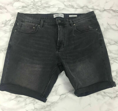 Bear Mens Denim Shorts Euro 46 Black 