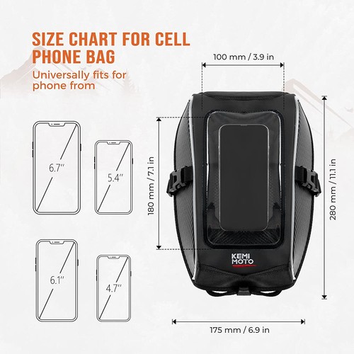 KEMIMOTO Holder Tank Bag for Can Am Ryker 600 900 Rally 20192022 23